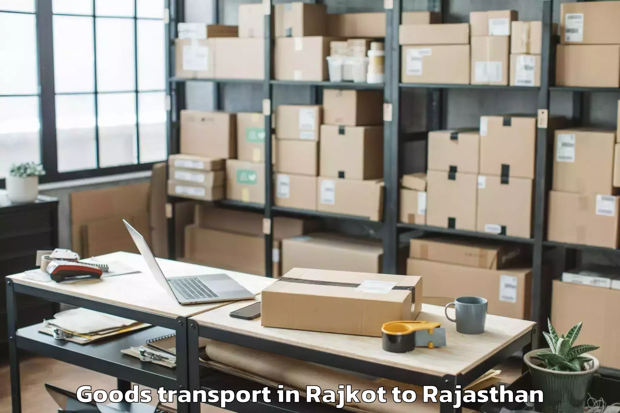 Reliable Rajkot to Gulabpura Goods Transport